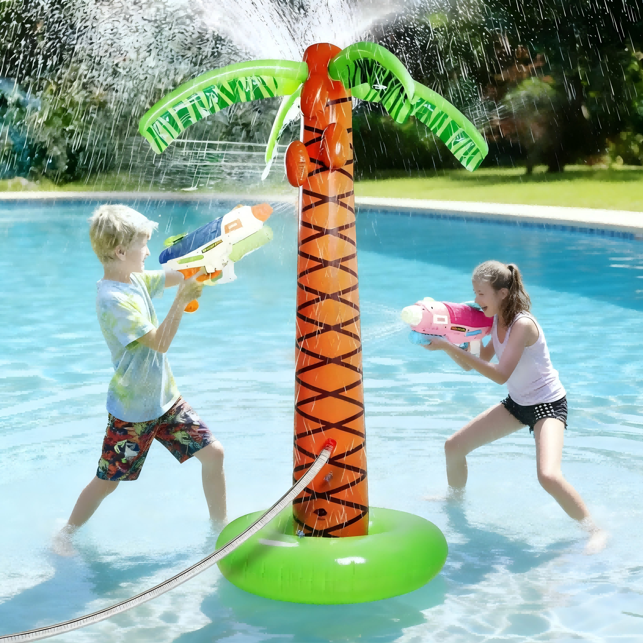 sprinkler palm tree